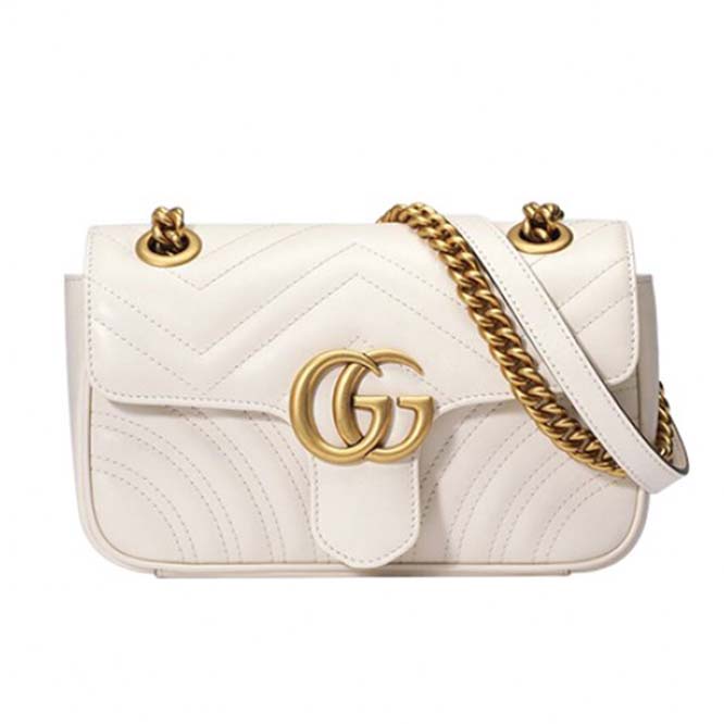 GUCCI MARMONT MATELASSE MINI BAG 446744 DTDIT 9022 (23*14*6cm)